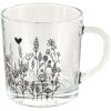 Clayre & Eef 6GL4250 Vaso de Té Transparente 11x8x9 cm - 200 ml