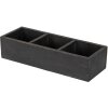 Clayre & Eef 6H1987Z Caja de Madera Negra 33x12x7 cm