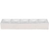 Clayre & Eef 6H1988W Caja de Madera Blanca 54x12x7 cm