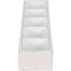 Clayre & Eef 6H1988W Caja de Madera Blanca 54x12x7 cm
