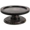 Clayre & Eef 6H2058 Bandeja Decorativa Negra Ø 27x12 cm