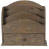 Clayre & Eef 6H2111 Buzón Marrón 33x13x31 cm
