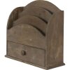 Clayre & Eef 6H2111 Buzón Marrón 33x13x31 cm