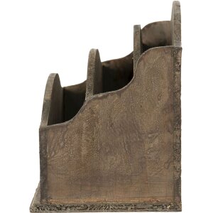 Clayre & Eef 6H2112 Soporte para cartas marrón 33x17x22 cm