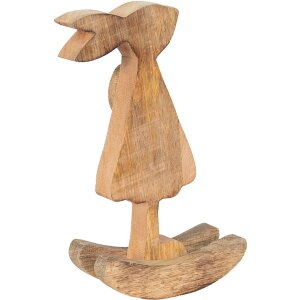 Clayre & Eef 6H2151M Conejo Decorativo Marrón, Rosa 14x7x25 cm