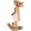 Clayre & Eef 6H2151M Conejo Decorativo Marrón, Rosa 14x7x25 cm