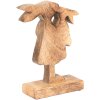 Clayre & Eef 6H2152 Conejo Decorativo Marrón, Rosa 15x6x22 cm