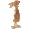 Clayre & Eef 6H2155 Deco Conejo Marrón, Blanco 18x6x40 cm