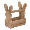 Clayre & Eef 6H2157M Caja Madera Conejo Marrón 16x10x20 cm