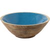 Clayre & Eef 6H2168 Cuenco decorativo Azul, Marrón Ø 25x10 cm