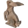 Clayre & Eef 6H2194 Deco Conejo Marrón 23x11x33 cm