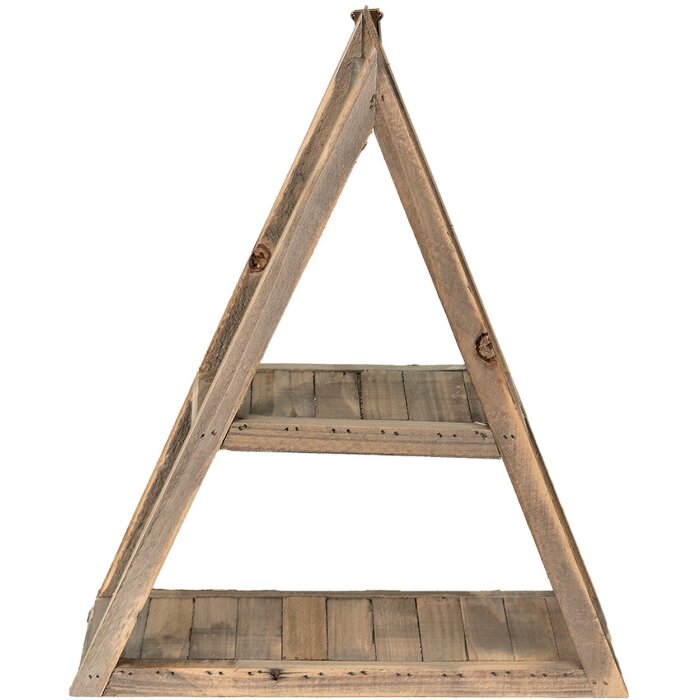 Clayre & Eef 6H2198 Estante de Pared Marrón 31x11x36 cm