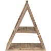 Clayre & Eef 6H2198 Estante de Pared Marrón 31x11x36 cm