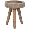 Clayre & Eef 6H2212 Jardinera Mesa Marrón Ø 20x16 cm
