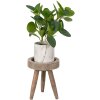 Clayre & Eef 6H2212 Jardinera Mesa Marrón Ø 20x16 cm