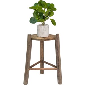 Clayre & Eef 6H2217 Mesa Jardinera Marrón Ø 27x44 cm