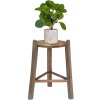 Clayre & Eef 6H2217 Mesa Jardinera Marrón Ø 27x44 cm