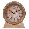 Clayre & Eef 6KL0749 Reloj de Sobremesa Marrón 17x4x20 cm - 1xAA