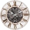 Clayre & Eef 6KL0756 Reloj de Pared Marrón Ø 34x4 cm - 1xAA