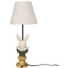 Clayre & Eef 6LMC0056 Lámpara de mesa Conejo Beige Ø 22x57 cm