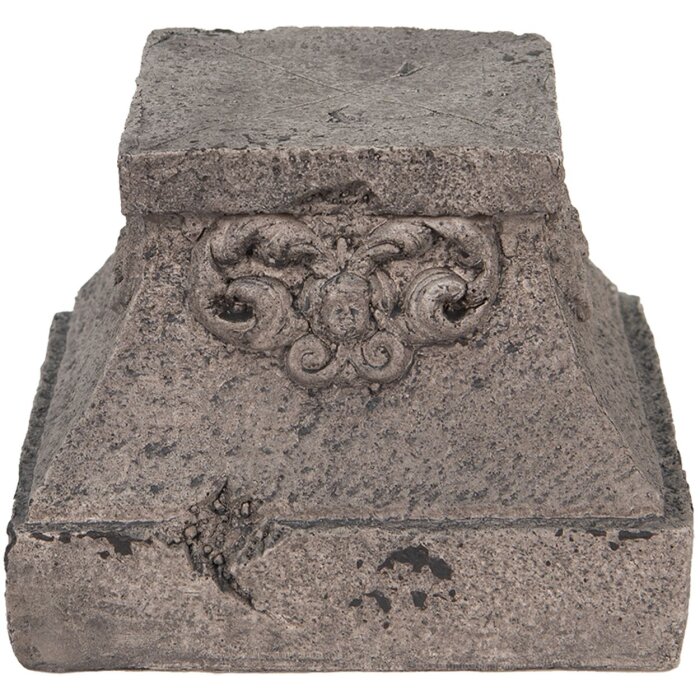 Clayre & Eef 6MG0021 Adorno Decoración Gris 18x18x14 cm