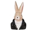 Clayre & Eef 6MG0025 Conejo Decorativo Negro 11x9x19 cm