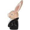Clayre & Eef 6MG0025 Conejo Decorativo Negro 11x9x19 cm