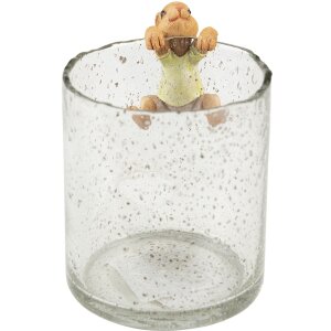 Clayre & Eef 6PR3532 Conejo Decorativo Verde, Marrón 5x5x9 cm