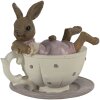 Clayre & Eef 6PR3535 Conejo Decorativo Rosa 10x8x9 cm