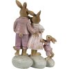 Clayre & Eef 6PR3540 Deco Conejo Rosa, Beige 11x6x18 cm
