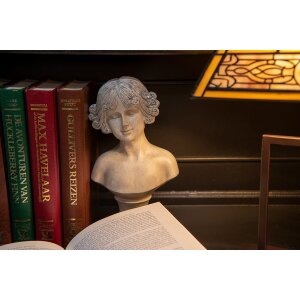 Clayre & Eef 6PR3547 Busto Decorativo Beige 14x10x25 cm