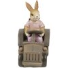 Clayre & Eef 6PR3554 Deco Conejo Rosa, Beige 13x7x12 cm