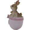 Clayre & Eef 6PR3565 Colgante Joyería Conejo Rosa 5x4x8 cm
