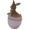 Clayre & Eef 6PR3565 Colgante Joyería Conejo Rosa 5x4x8 cm