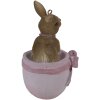 Clayre & Eef 6PR3565 Colgante Joyería Conejo Rosa 5x4x8 cm