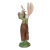 Clayre & Eef 6PR3566 Deco Conejo Verde, Rosa 10x7x25 cm