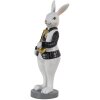 Clayre & Eef 6PR3580 Conejo Decorativo Negro, Blanco 7x7x20 cm