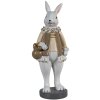 Clayre & Eef 6PR3583 Conejo Decorativo Beige, Blanco 10x8x25 cm