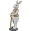 Clayre & Eef 6PR3585 Deco Conejo Beige, Blanco 5x5x15 cm