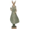 Clayre & Eef 6PR3591 Conejo decorativo Verde, Marrón, Beige 11x8x33 cm