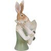 Clayre & Eef 6PR3594 Conejo decorativo Verde, Marrón, Beige 16x13x30 cm