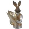 Clayre & Eef 6PR3599 Deco Conejo Color Oro 16x13x30 cm