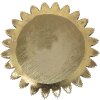 Clayre & Eef 6PR4777 Cuenco Decorativo Color Oro Ø 25x1 cm