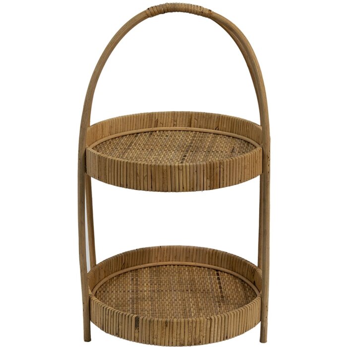 Clayre & Eef 6RO0559 Mesa escalonada 2 niveles Marrón Ø 30x54 cm