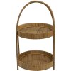 Clayre & Eef 6RO0559 Mesa escalonada 2 niveles Marrón Ø 30x54 cm