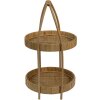 Clayre & Eef 6RO0559 Mesa escalonada 2 niveles Marrón Ø 30x54 cm