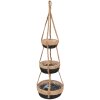 Clayre & Eef 6RO0572 Macetas Colgantes Marrón Ø 24x83 cm