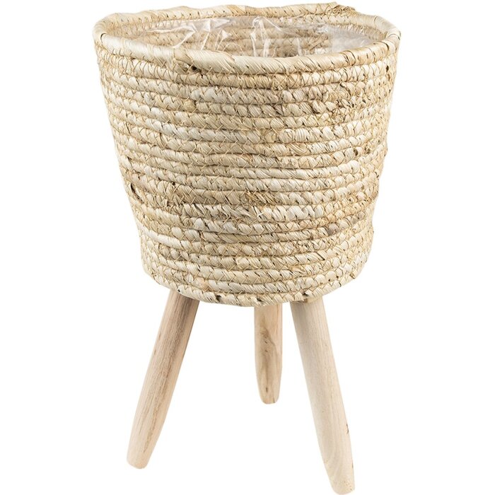 Clayre & Eef 6RO0573 Maceta de interior marrón Ø 22x33 cm