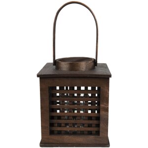 Clayre & Eef 6RO0580S Farol Marrón 17x17x20 cm