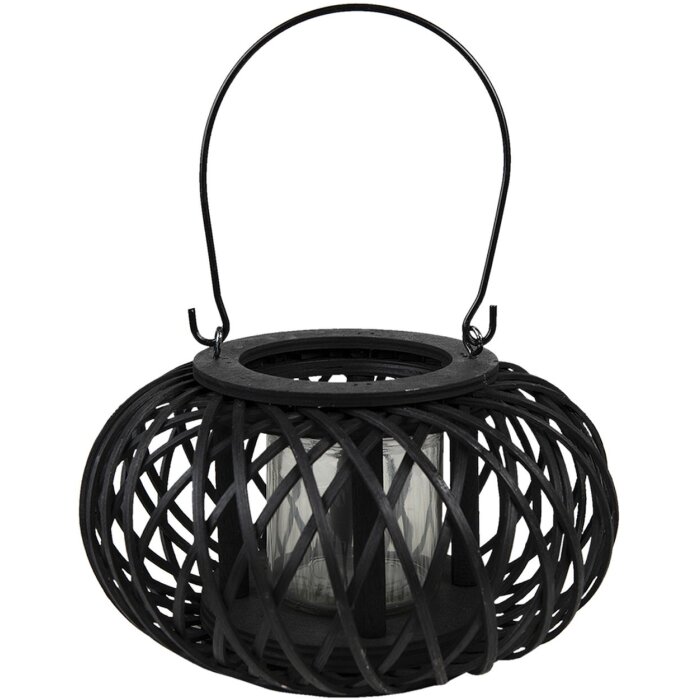 Clayre & Eef 6RO0582 Farol Negro Ø 23x12 cm